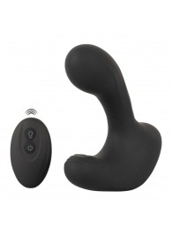 Черная анальная вибропробка с функцией расширения RC Butt Plug with 3 functions - Orion - в Уссурийске купить с доставкой