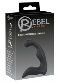 Черный перезаряжаемый стимулятор простаты с вибрацией - 14,6 см. - Orion - в Уссурийске купить с доставкой