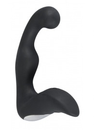 Черный перезаряжаемый стимулятор простаты с вибрацией - 14,6 см. - Orion - в Уссурийске купить с доставкой
