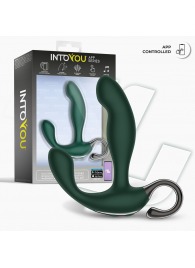 Зеленый вибромассажёр простаты Greeny - 12,8 см. - Intoyou - в Уссурийске купить с доставкой