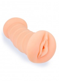 Телесный двусторонний мастурбатор с вибропулей и эрекционными кольцами в комплекте - Sexy Girl - в Уссурийске купить с доставкой