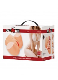 Телесный мастурбатор Liora с 2 любовными тоннелями - Baile - в Уссурийске купить с доставкой