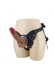 Поясной страпон Wells: трусики в форме бабочки и фаллоимитатор-насадка - Baile - купить с доставкой в Уссурийске