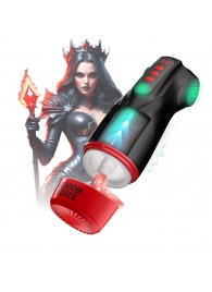 Интерактивный мастурбатор Raven с вакуумом, вибрацией и подсветкой - Shots Media BV - в Уссурийске купить с доставкой