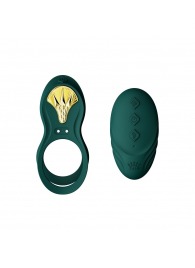 Зеленое эрекционное виброкольцо Bayek с пультом ДУ - Zalo - в Уссурийске купить с доставкой