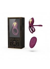 Фиолетовое эрекционное виброкольцо Bayek с пультом ДУ - Zalo - в Уссурийске купить с доставкой