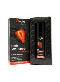 Жидкий вибратор Orgie High Voltage Strawberry - 15 мл. - ORGIE - купить с доставкой в Уссурийске