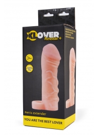 Фаллическая удлиняющая насадка с кольцом для фиксации - 16 см. - ToyFa - в Уссурийске купить с доставкой