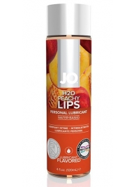 Лубрикант на водной основе с ароматом персика JO Flavored Peachy Lips - 120 мл. - System JO - купить с доставкой в Уссурийске