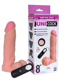 Фаллическая насадка Харнесс UNICOCK 8  с вибрацией - 20 см. - LOVETOY (А-Полимер) - купить с доставкой в Уссурийске