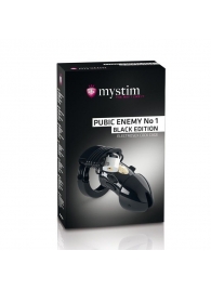 Пояс верности с электростимуляцией Mystim Pubic Enemy No1 Black Edition - MyStim - купить с доставкой в Уссурийске