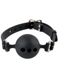 Силиконовый кляп-шар с отверстиями для дыхания Silicone Breathable Ball Gag Small - Pipedream - купить с доставкой в Уссурийске