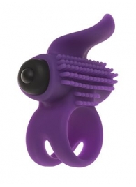 Эрекционное кольцо с подхватом мошонки и стимуляцией клитора Bullet Lastic Ring - Adrien Lastic - в Уссурийске купить с доставкой