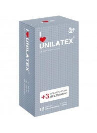 Презервативы с точками Unilatex Dotted - 12 шт. + 3 шт. в подарок - Unilatex - купить с доставкой в Уссурийске