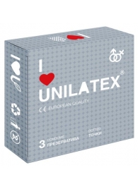 Презервативы с точками Unilatex Dotted - 3 шт. - Unilatex - купить с доставкой в Уссурийске