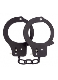 Чёрные наручники из листового металла BONDX METAL CUFFS BLACK - Dream Toys - купить с доставкой в Уссурийске