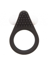 Чёрное эрекционное кольцо LIT-UP SILICONE STIMU RING 1 BLACK - Dream Toys - в Уссурийске купить с доставкой