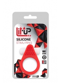 Красное эрекционное кольцо LIT-UP SILICONE STIMU RING 1 RED - Dream Toys - в Уссурийске купить с доставкой