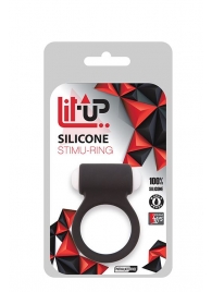Чёрное эрекционное виброкольцо LIT-UP SILICONE STIMU RING 3 BLACK - Dream Toys - в Уссурийске купить с доставкой