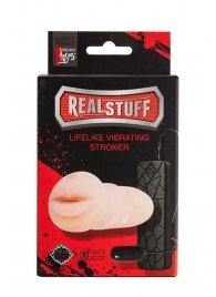 Мастурбатор-ротик с вибрацией REALSTUFF VIBRATING MASTURBATOR MOUTH - Dream Toys - в Уссурийске купить с доставкой