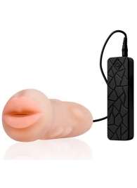 Мастурбатор-ротик с вибрацией REALSTUFF VIBRATING MASTURBATOR MOUTH - Dream Toys - в Уссурийске купить с доставкой