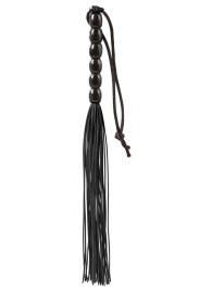 Чёрная мини-плеть из резины Rubber Mini Whip - 22 см. - Blush Novelties - купить с доставкой в Уссурийске