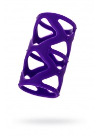 Фиолетовая насадка-сетка на пенис - 7,5 см. - A-toys - в Уссурийске купить с доставкой