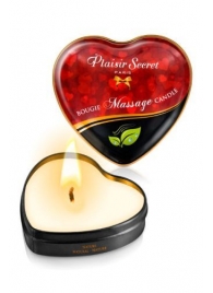 Массажная свеча с нейтральным ароматом Bougie Massage Candle - 35 мл. - Plaisir Secret - купить с доставкой в Уссурийске