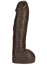 Большая насадка для трусиков Vac-U-Lock Realistic Hung - 31,7 см. - Doc Johnson - купить с доставкой в Уссурийске