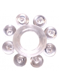 Прозрачное эрекционное кольцо Rings Bubbles - Lola Games - в Уссурийске купить с доставкой