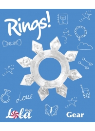 Прозрачное эрекционное кольцо Rings Gear - Lola Games - в Уссурийске купить с доставкой