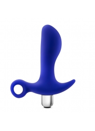 Синий стимулятор простаты с ручкой-кольцом Performance Prostimulator 02 - Blush Novelties - в Уссурийске купить с доставкой