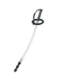 Силиконовый уретральный плаг со сменными фиксирующими кольцами Metal - ToyFa - купить с доставкой в Уссурийске