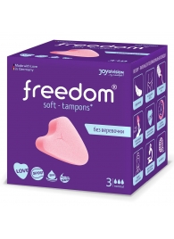 Женские гигиенические тампоны без веревочки FREEDOM normal - 3 шт. - Freedom - купить с доставкой в Уссурийске