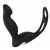 Черный вибромассажер простаты P-PLEASER W ERECTION ENHANCE - Dream Toys - в Уссурийске купить с доставкой