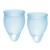 Набор голубых менструальных чаш Feel confident Menstrual Cup - Satisfyer - купить с доставкой в Уссурийске