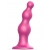 Розовая насадка Strap-On-Me Dildo Plug Beads size S - Strap-on-me - купить с доставкой в Уссурийске