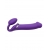 Фиолетовый безремневой вибрострапон Silicone Bendable Strap-On - size XL - Strap-on-me - купить с доставкой в Уссурийске