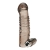 Дымчатая насадка на пенис с вибрацией  Vibrating Penis Enhancing Sleeve Extension - 13,3 см. - BlueLine - в Уссурийске купить с доставкой