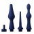 Набор из 3 универсальных насадок для анального душа Universal 3 Piece Silicone Enema Attachment Set - XR Brands - купить с доставкой в Уссурийске