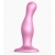 Розовая насадка Strap-On-Me Dildo Plug Curvy size M - Strap-on-me - купить с доставкой в Уссурийске
