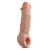 Телесная насадка-удлинитель Intrepid 9.25 Inch Realistic Penis Extender Sleeve - 23,5 см. - Blush Novelties - в Уссурийске купить с доставкой