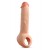 Телесная насадка-удлинитель Thrive 8.75 Inch Realistic Penis Extender Sleeve - 22,2 см. - Blush Novelties - в Уссурийске купить с доставкой