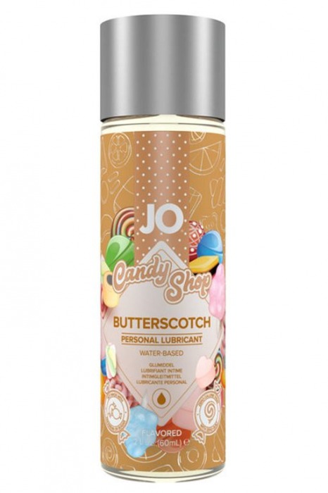 Смазка на водной основе Candy Shop Butterscotch с ароматом ирисок - 60 мл. - System JO - купить с доставкой в Уссурийске