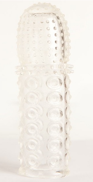 Прозрачная закрытая гелевая насадка - 13,5 см. - Toyfa Basic - в Уссурийске купить с доставкой