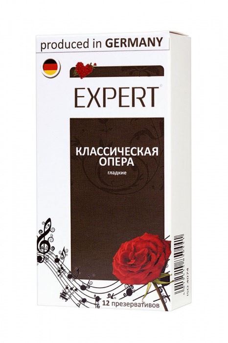 Гладкие презервативы Expert  Классическая опера  - 12 шт. - Expert - купить с доставкой в Уссурийске