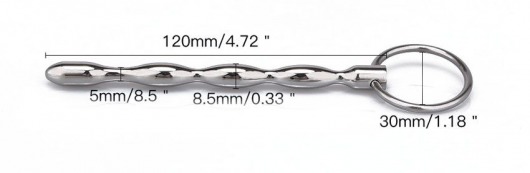 Металлический уретральный плаг с кольцом - Notabu - купить с доставкой в Уссурийске