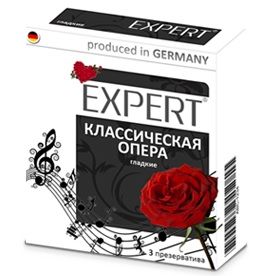 Гладкие презервативы Expert  Классическая опера  - 3 шт. - Expert - купить с доставкой в Уссурийске