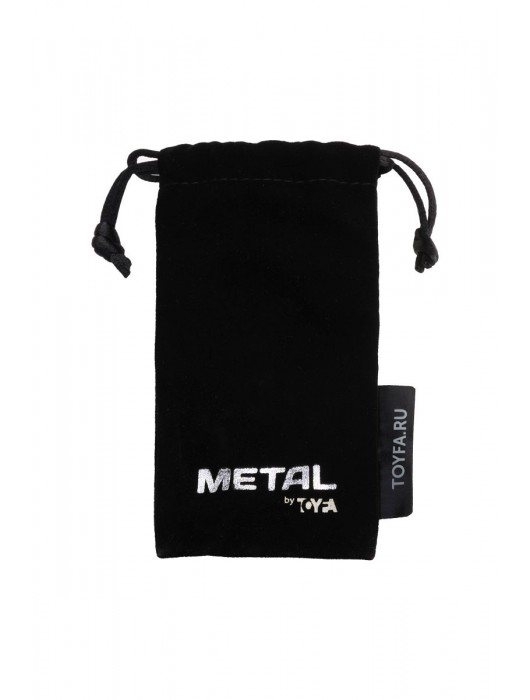 Серебристая коническая анальная пробка с красным кристаллом-сердечком - 7 см. - ToyFa - купить с доставкой в Уссурийске