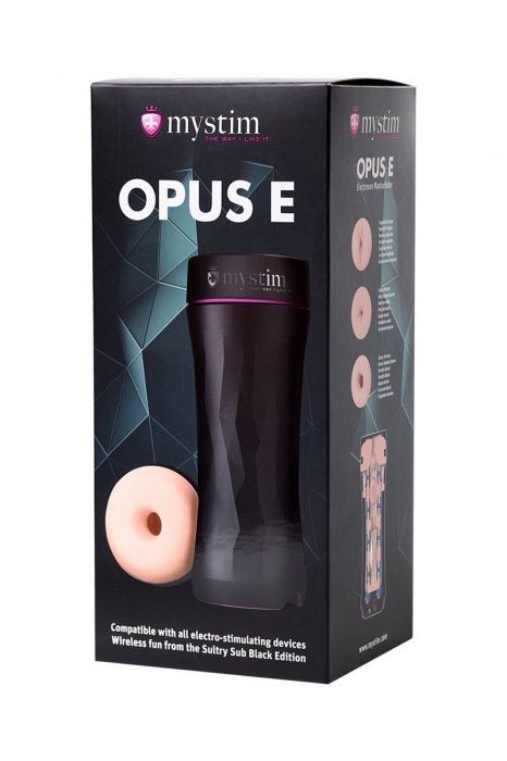 Мастурбатор-анус Opus E Donut с возможностью подключения электростимуляции - MyStim - купить с доставкой в Уссурийске